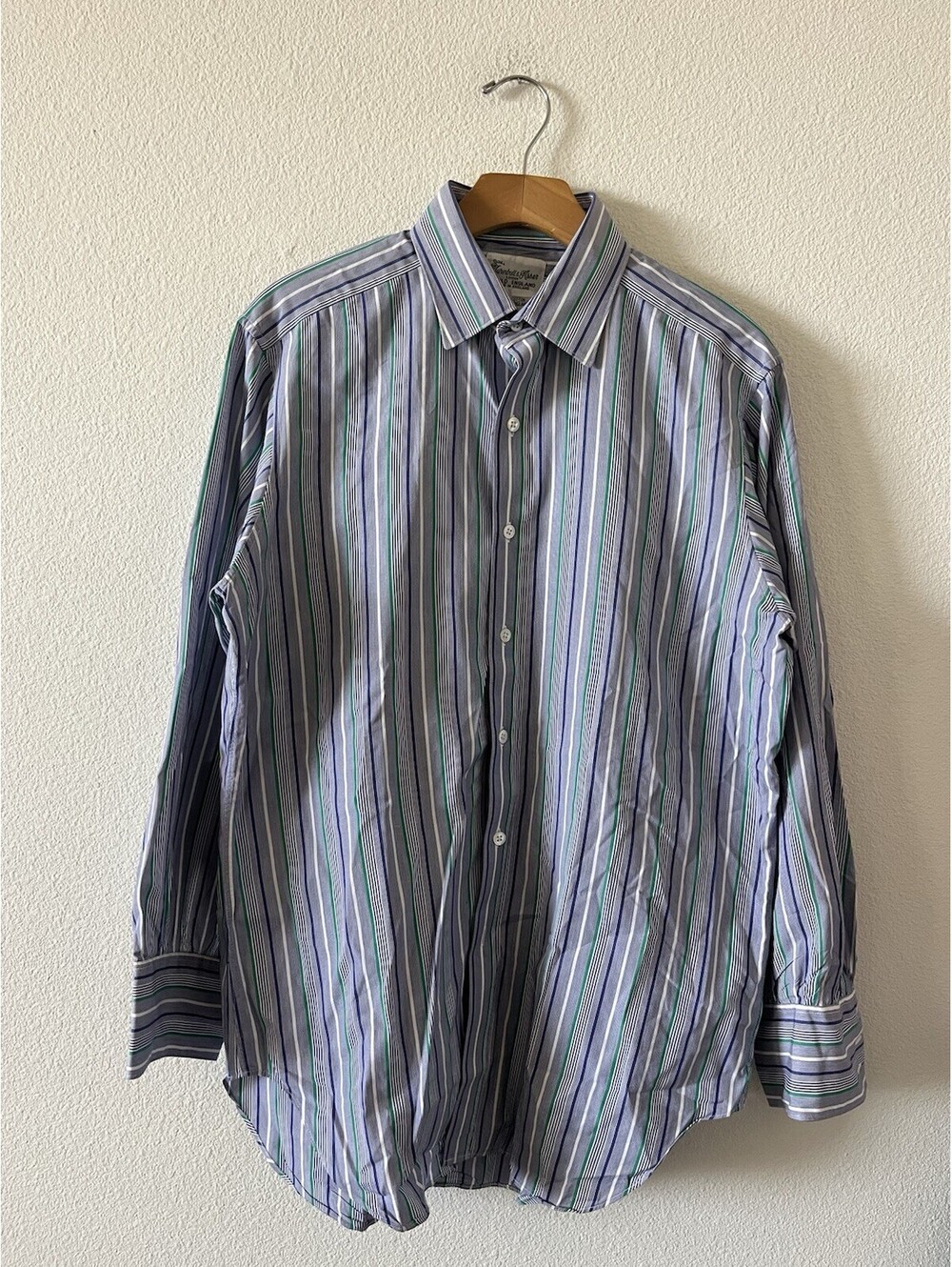 Turnbull & Asser Old England Stripe Dress Shirt 15.5⁠